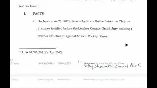 Mickey Stines' Files Motion To Dismiss Indictment & For A Bail Bond Hearing!!!