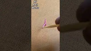 Chain stitch end knot / Basic aari work / free class / AJ Aari works /