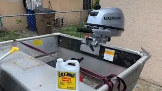 How to flush (clean salt) outboard 