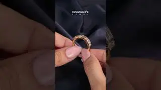 Yellow gold Channel Set Baguette and Round Diamond Eternity Band