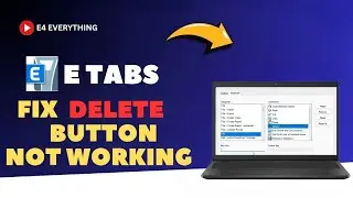 How to Fix the  Delete Button Not working in Etabs | Etabs Fix | Etabs Tricks