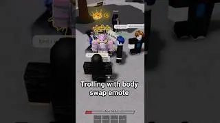 Trolling streak with Body Swap emote  #roblox #thestrongestbattlegrounds