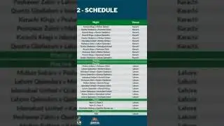 psl night all schedule 2023 psl 8