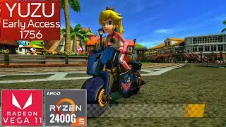 YUZU EA 1756 Weekly test on Vega 11 Ryzen 2400G 16GB RAM Test on Mario Kart Deluxe