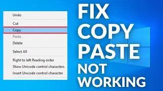 How to fix copy paste not working windows 10 /11 | solve copy paste problem in windows 11/10 laptop