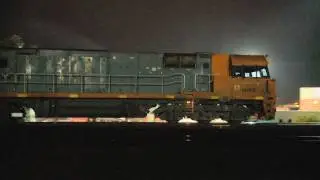 NR class locomotives at Dynon - Freight Trains in Melbourne at Night