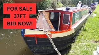 For Sale by Auction Canal Boat Barge Narrowboat 37ft Springer