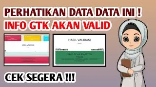 Mau Info GTK Valid ? Pastikan Data Data Ini !!!
