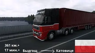 Самая короткая доставка по ETS2 Польша- Poland 361 км  Euro Truck Simulator #eurotrucksimulator2
