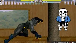Mugen: Sans Arcade Mode (I lost to black panther!?!?)