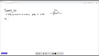 Transverse waves on a string have wave speed 8.00 m/s, amplitude 0.0700 m, and wavelength 0.320 m. &hellip;