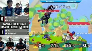 KCSC @ JCCC SSBM - C. Flowers & Euphoric Beverage Vs. Vest & Rawkhawk - Doubles Losers Semis