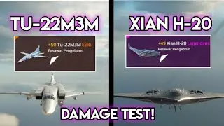 Tu-22M3M and Xian H-20 Damage Test - Modern Warships