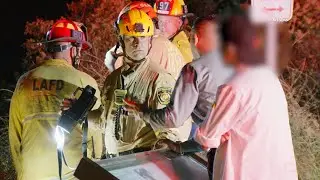 Woman Falls From Scenic Overlook Rescued by LAFD | C20 Clips
