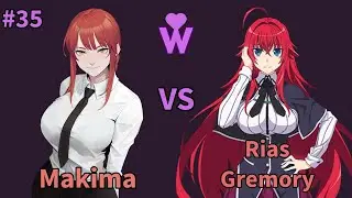 WWE 2011: Makima VS Rias Gremory | WWL #35 | #wwe #anime #chainsawman #dxd #ryona #animefights