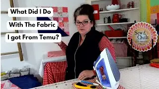 Temu Fabric Update / Fabric From Temu / Half Square Triangle Big Quilt Block/Picnic Quilt