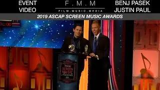 2019 ASCAP Awards: Benj Pasek & Justin Paul Acceptance Speech (Vanguard Award)