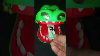 💥 BIG CROCODILE DENTIST EATING HAWHAW CANDY MILK FLAVOR 💥#asmr #asmrsounds #shorts