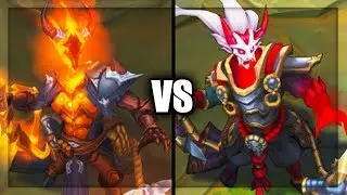 High Noon Thresh vs Blood Moon Thresh Skins Comparison (League of Legends)