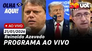 Reinaldo ao vivo: discurso de Trump em Davos; Europa congela acordo com Mercosul e mais