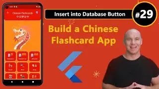 Build a Flashcard App in Flutter! #29 - Insert into Database Button