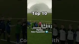 Top 10 Countries with Highest Male Population. 🌍 #male #shorts #malepopulation #population