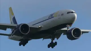 One Air Boeing 777F (G-ONEG) Arrival into East Midlands Airport