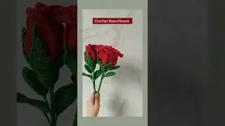 Crochet Rose flower #crochet #crochettutorial #crochetflower #crochetrose