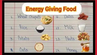 20 Energy Giving Food|| Name of Energy Giving Food in English and Hindi|| Energy Giving Food Name