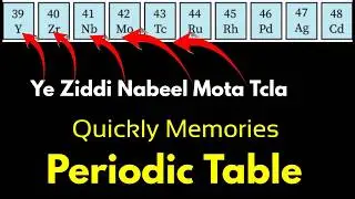 Simple Trick to Learn Periodic Table| d-block Elements