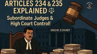 Articles 234 & 235 of Indian Constitution | Subordinate Judges & High Court Supervision