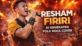 RESHAM FIRIRI | AI Generated Folk Rock Cover 🎸🔥 | Nepali Folk Rock Version👉 Alternative SEO titles