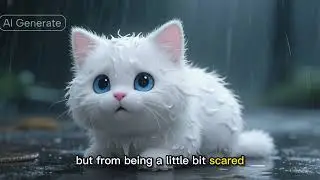 Little Kitty is trying to go home but unfortunately rain is very heavy | watch the kitty struggle