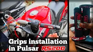 How to Install Protaper Grips in Pulsar RS200 #rs200lovers #rs200 