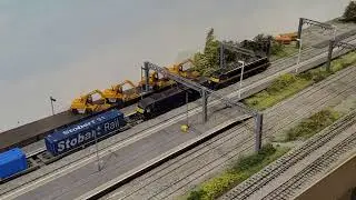 KMWL24 - 4M25 - DB90s - 90026 and 90034 round the entire Key Model world live 2024 layout
