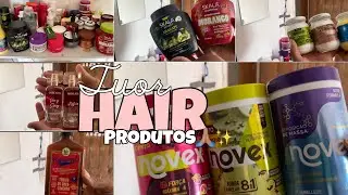 TOUR PELOS MEUS PRODUTOS DE CABELO 😍🧴🫧~ tudo q eu uso pra cuidar do meu cabelo alisado~ 