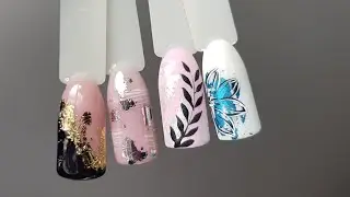 Proste zdobienia z Folią Transferowa//Transfer Foil Nail Design