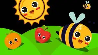 Colourfull Bee - baby sensory video black background - baby tv for newborns - baby music