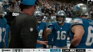 Year 2 Super Bowl Raiders vs Lions | Full Game Simulation Franchise Rebuild | Madden 26