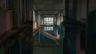 Drone Flight Through Abandoned Building Ruins #Drone #AI #cinematic