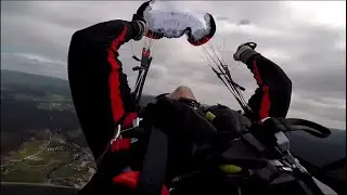 Learning basic acro paragliding - Full stalls, wing overs, deep spirals, spin stop 180