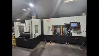 Missouri CNC Auction: Lot 330-2018 MAZAK MULTIPLEX W-200 DUAL SPINDLE CNC TURNING CENTER WITH GANTRY