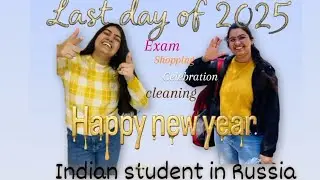 Last day of 2025🩺📚🍀 |happy new year|🎊🕛#medicolife#doctor #mbbs#russia#abroad#fun#vlog#shorts