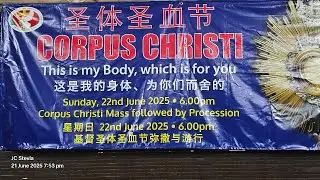 SIC Corpus Christi 2025 Procession Live streaming of John Ragai