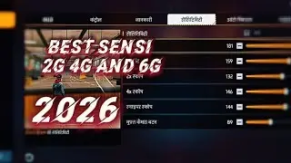 Best sensi 2g 4g and 6g so 100 💯👍🏻 #freefire #sensitivity #2026 