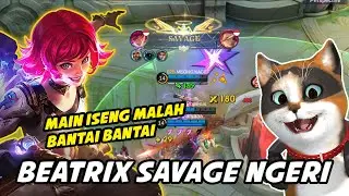 NIAT MAIN SANTAI MALAH BANTAI BANTAI !! BEATRIX SAVAGE NGERI - Mobile Legends