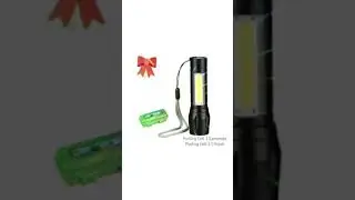 Senter Mini XPE COB Led Zoom Super Terang Swat Police Light Recharge(3)