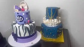 This Geometric Purple Stripe Cake Will Leave You Speechless
