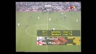 1997/98.- Real Madrid 1 Vs. Atletico Madrid 1(Liga - Jª 01)