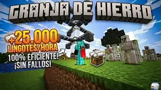 GRANJA DE HIERRO, MAS DE 25000 LINGOTES ALA HORA EN MINECRAFT